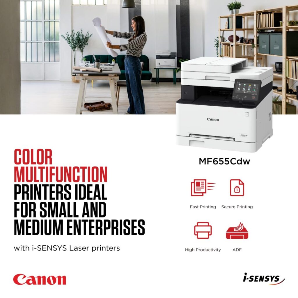 Canon I- SENSYS MF655cdw Colour Multifunction Laser Printer