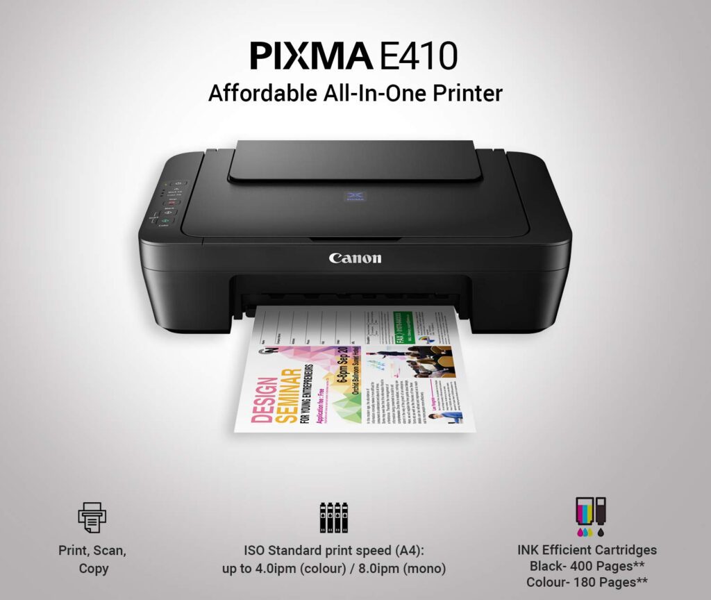 Canon Pixma E410 Printer