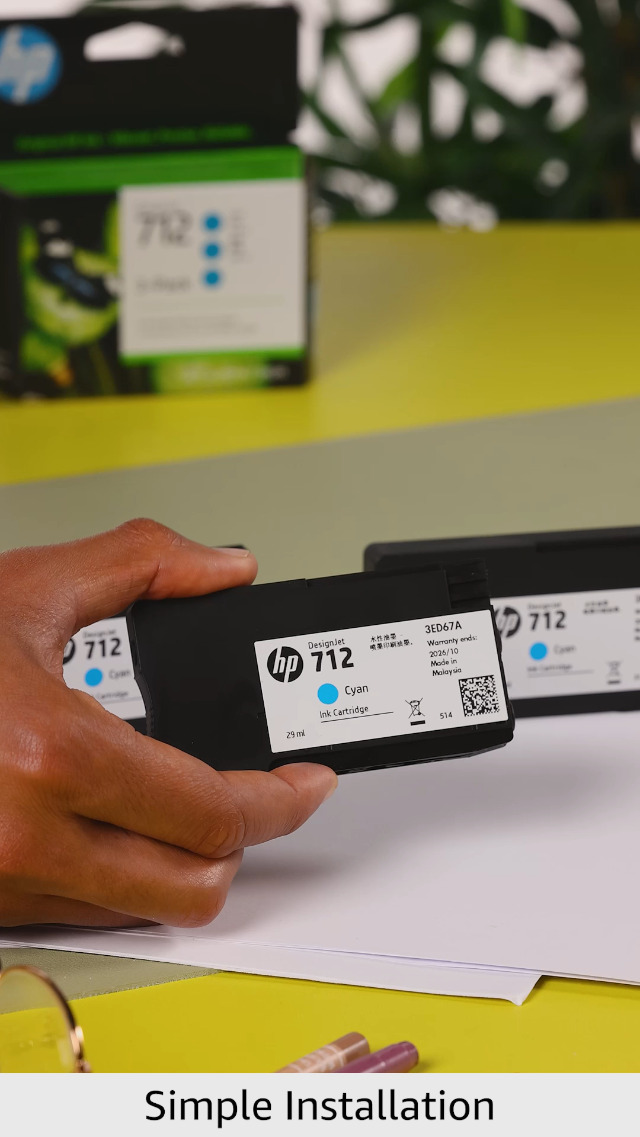 HP 712 Cyan Designjet Ink Cartridges