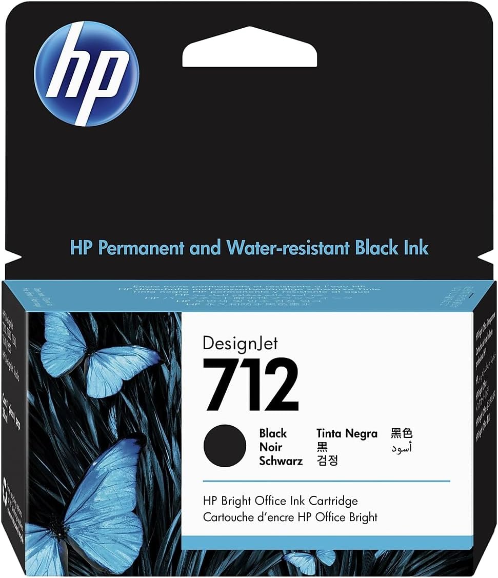 HP 712 Black Designjet Ink Cartridge
