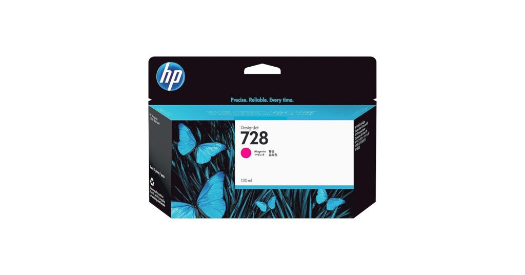 HP 728 Magenta Designjet Ink Cartridge- 130ml