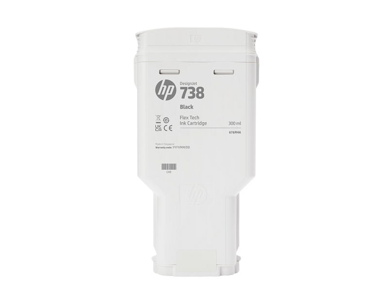 HP 738 Black Designjet Ink Cartridge- 300ml