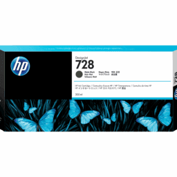 HP 728 Matte Black Designjet Ink Cartridges- 300ml
