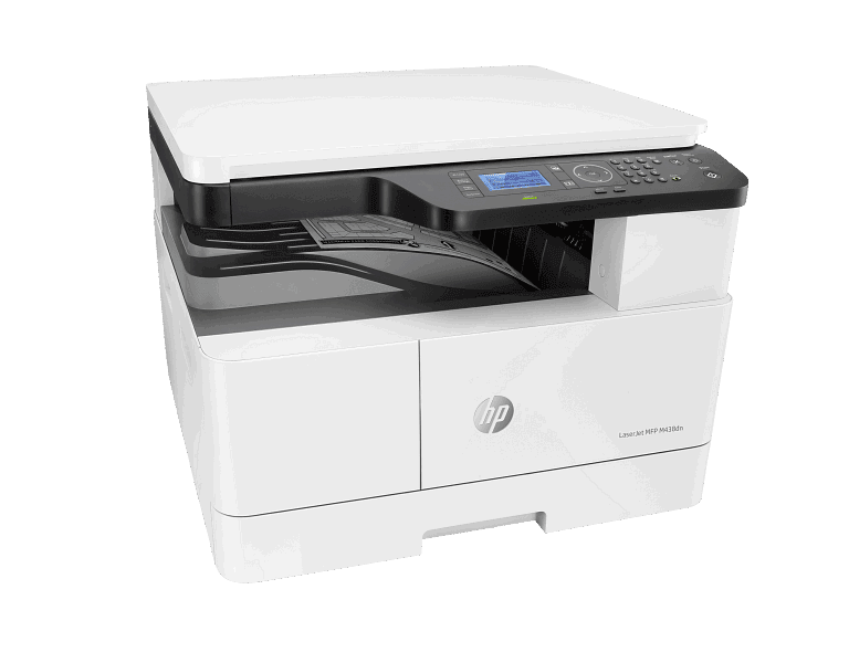 m438dn_right_paper_M1580574 HP Laserjet M438dn Printer