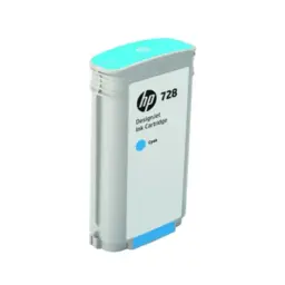 HP 728 Cyan Designjet Ink Cartridges- 130ml
