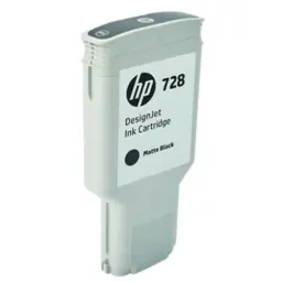 HP 728 Matte Black Designjet Ink Cartridges- 300ml