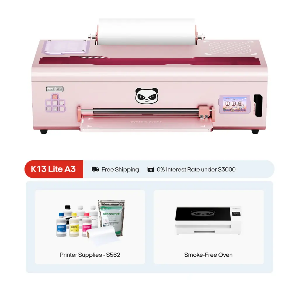 Procolored K13 Lite DTF Printer 13" A3 & Oven Premium - Pink